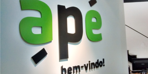 Ambientação para a divulgação da nova marca da empresa Apé