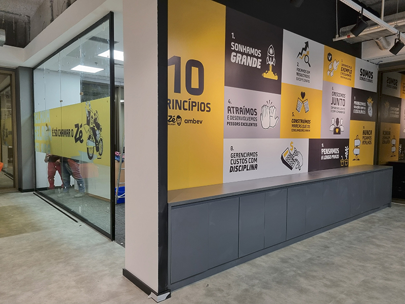 adesivos de parede corporativo