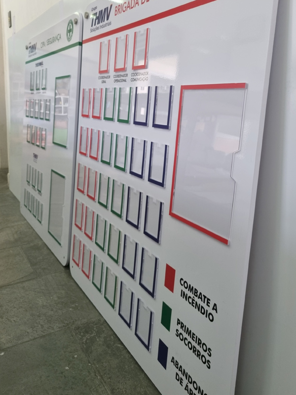 quadro brigada de emergência segurança