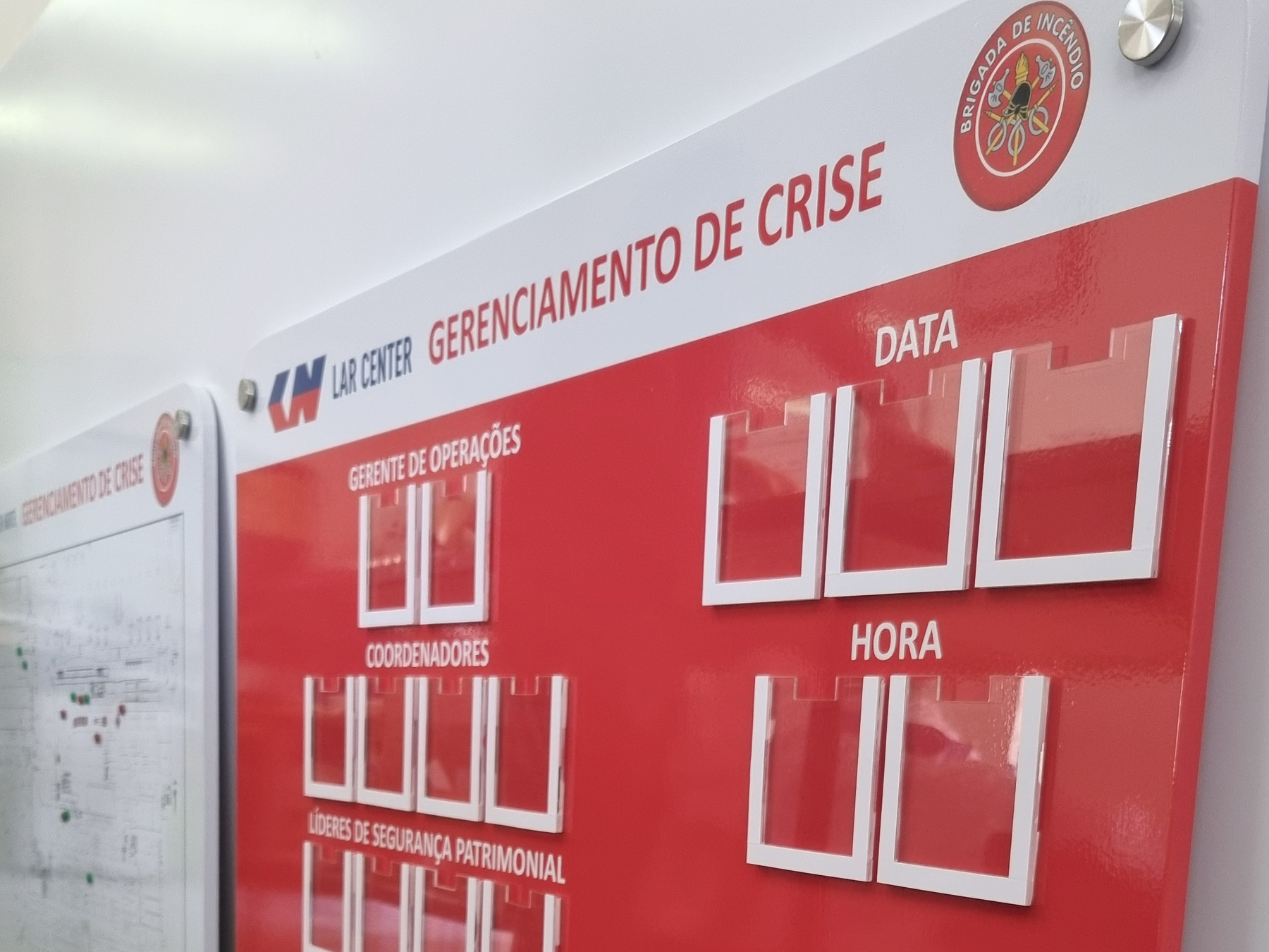 quadro brigada de incêndio